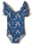Rainbow Unicorn Floral Flutter Sleeve Leotard