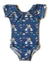 Rainbow Unicorn Cap Sleeve Leotard