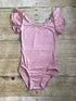 Mauve Flutter Sleeve Leotard