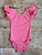 Coral Flutter Sleeve Leotard