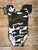 Camo Print Cap Sleeve Leotard