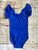 Royal Blue Flutter Sleeve Leotard