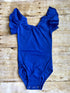 Royal Blue Flutter Sleeve Leotard