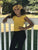 Mustard Flutter Sleeve Leotard