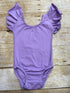 Lavender Flutter Sleeve Leotard