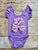 Lavender Flutter Sleeve Leotard