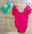 Watermelon Flutter Sleeve Leotard