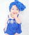 Royal Blue Messy Bow