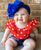 Royal Blue Messy Bow