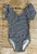 Houndstooth Flutter Sleeve Leotard