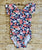 Navy Floral Cap Sleeve Leotard