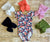 Navy Floral Cap Sleeve Leotard