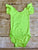 Lime Flutter Sleeve Leotard