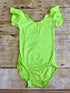 Lime Flutter Sleeve Leotard