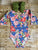 Blue Floral Long Sleeve Leotard