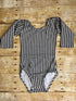 Houndstooth Long Sleeve Leotard