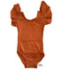 Rust Flutter Sleeve Leotard