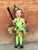 Lime Green Short Sleeve Lace Leotard (size up)