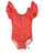 Candy Cane Flutter Sleeve Leotard