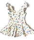 Taco Love Flutter Sleeve Skirted Leotard - Scoop Back