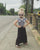 Houndstooth Flutter Sleeve Leotard