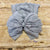 Silver Gray Messy Bow