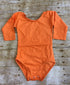 Orange Long Sleeve Leotard