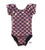 Pink Mermaid Cap Sleeve Leotard (large scales)