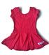 Strawberry Skirted Cap Sleeve Leotard - Scoop Back