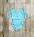 Mint Long Sleeve Lace Leotard - Size up