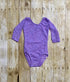 Lavender Long Sleeve Lace Leotard - Size up