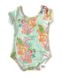 Precious Paisley Cap Sleeve Leotard (read description) - Scoop Back