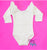 Ivory Long Sleeve Triple Ruffle Leotard