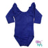 Royal Blue Long Sleeve with Triple Ruffle Leotard