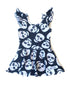 Skulls Flutter Sleeve Skirted Leotard (read description) - Scoop Back