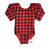Buffalo Plaid Long Sleeve Leotard