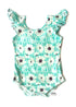 Daisy Jade Flutter Sleeve Leotard (read description) - Scoop Back