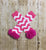 Pink Chevron Leg Warmers