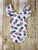 Light Pink Pineapple Flutter Sleeve Leotard