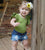 Olive Green Flutter Sleeve Leotard