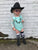 Mint Long Sleeve Lace Leotard - Size up