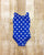 Blue with White Stars Tank Top Leotard