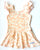 Peachy Swanlings Flutter Sleeve Skirted Leotard - Scoop Back