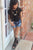 Black Flutter Sleeve Leotard