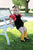 Red & White Dots Flutter Sleeve Leotard
