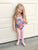 Blue Floral Tank Top Leotard