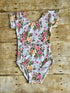 Vintage Floral Cap Sleeve Leotard