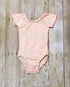 Peach Cap Sleeve Leotard