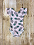 Light Pink Pineapple Cap Sleeve Leotard