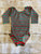 Red & Green Stripe Long Sleeve Leotard